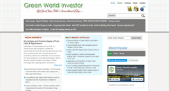 Desktop Screenshot of greenworldinvestor.com