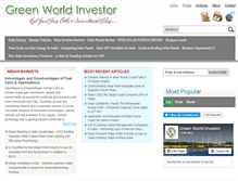 Tablet Screenshot of greenworldinvestor.com